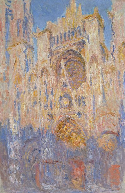 Cathédrale de Rouen, Effets de la lumière du soleil, Coucher de soleil - Claude Monet